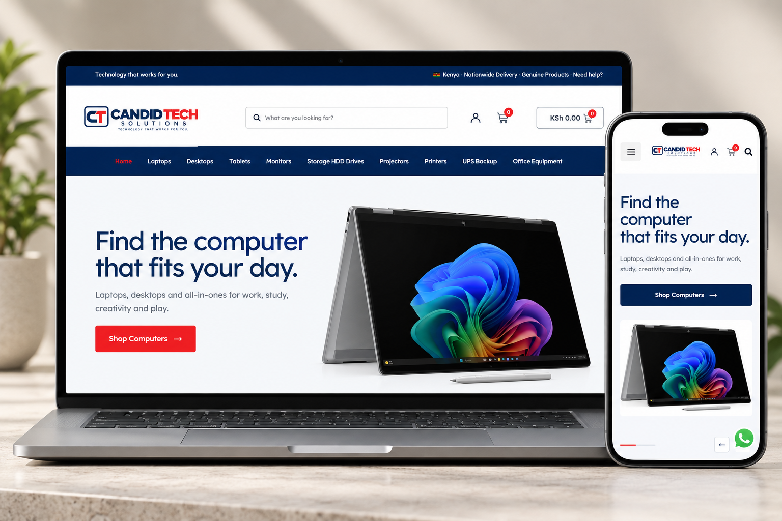 Candid Tech Solutions website