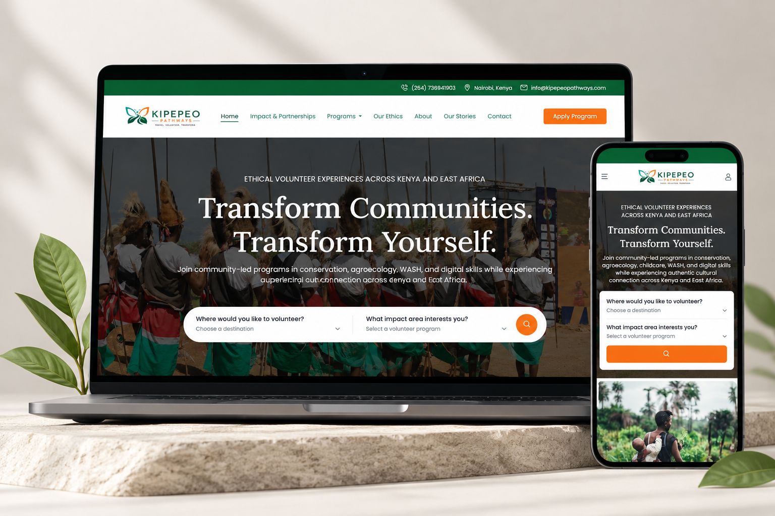 Kipepeo Pathways website