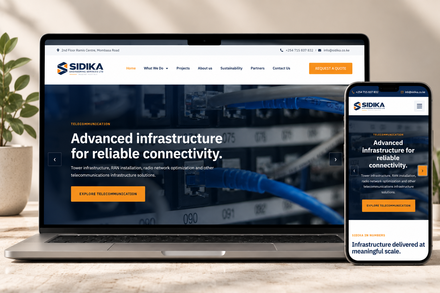 Sidika Engineering Services website